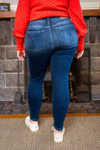 Judy Blue Full Size Washed Thermal Skinny Jeans Plus Size