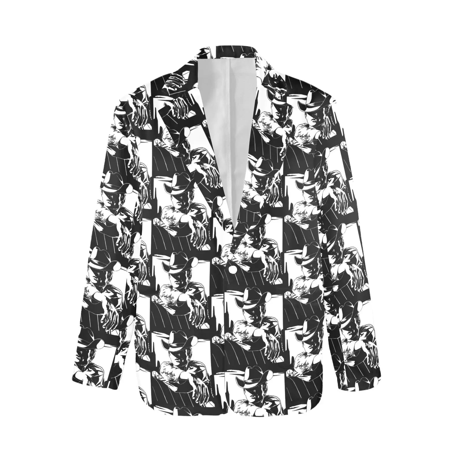 Baha Ranch Black White Cowboy Women's Western Blazer Baha Ranch Western Wear