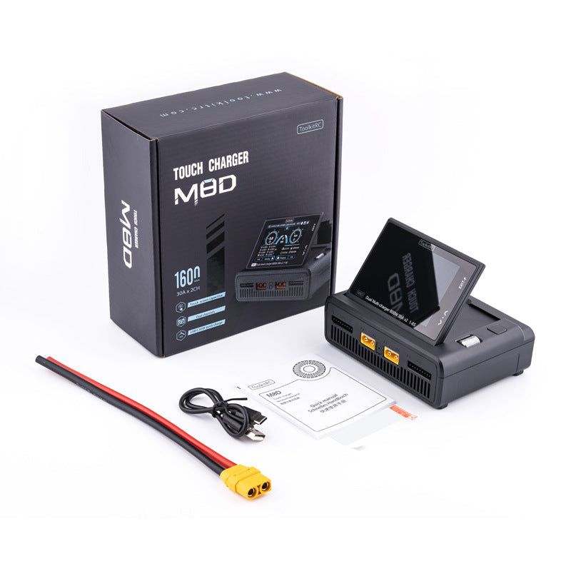 ToolkitRC Touch Color Screen M8D Dual Charger High Power Input UAV Balance