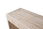 59'' Vintage Crafted Entryway Table,Two Hidden Handle Drawers,Farmhouse Console Table ,Easy Assembly,for Entrance & Dinning Room & Living Room & Hallway (Natural Wood)
