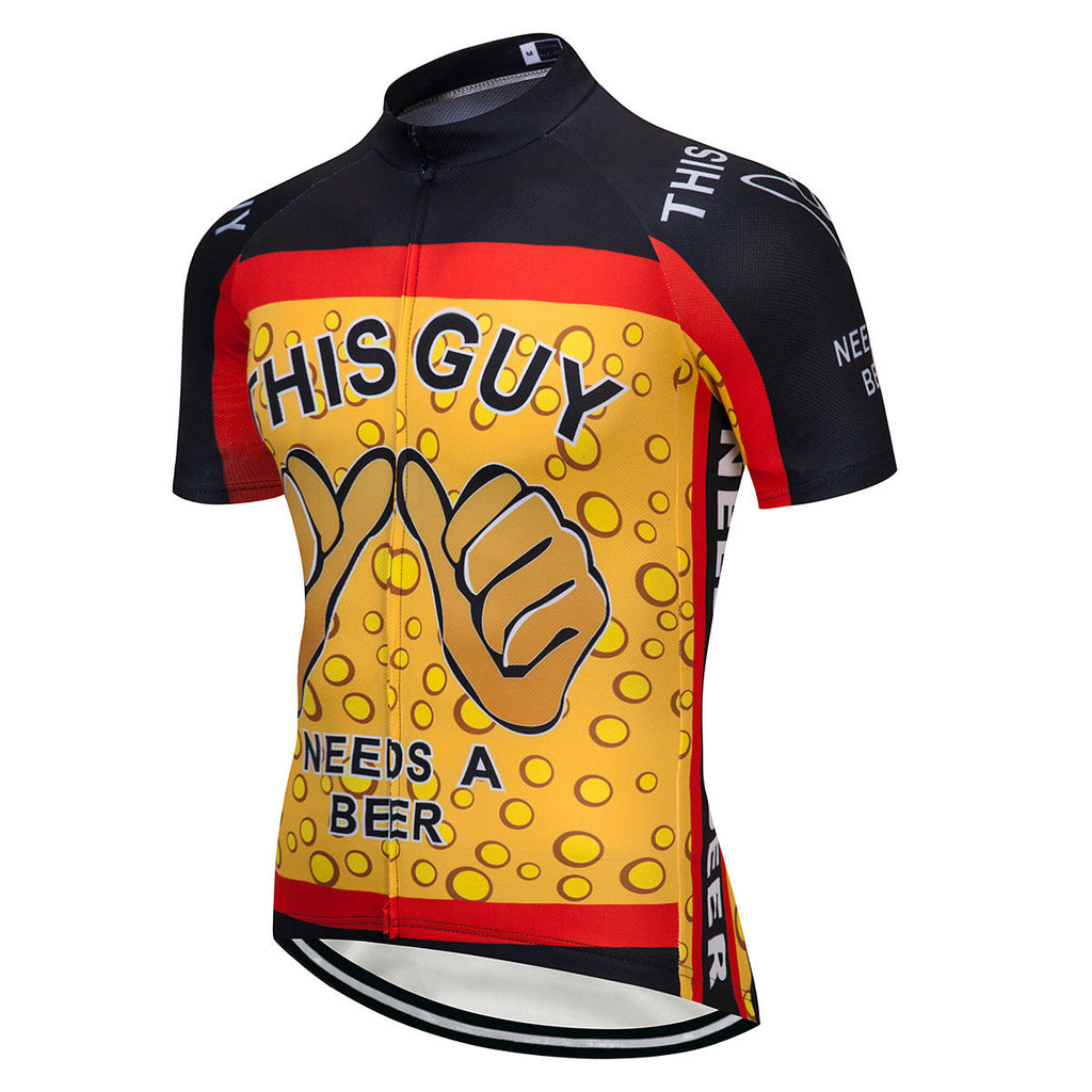 Mountain Bike Moisture Absorbent Breathable Cycling Wear Short Sleeve Top