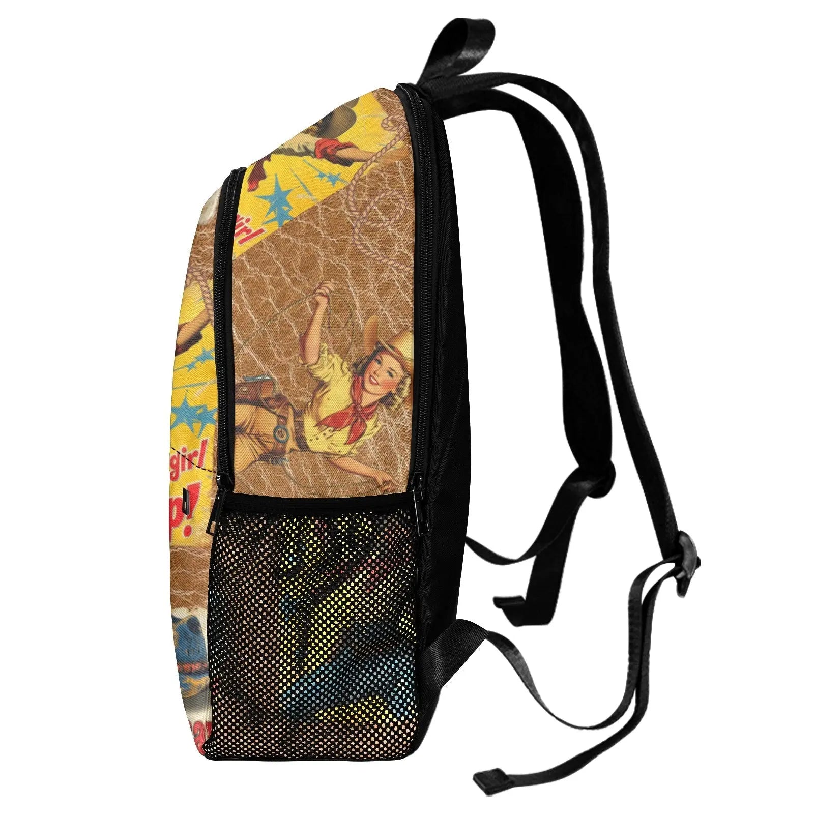 Vintage Cowgirl Collage Backpack Baha Ranch Western Wear