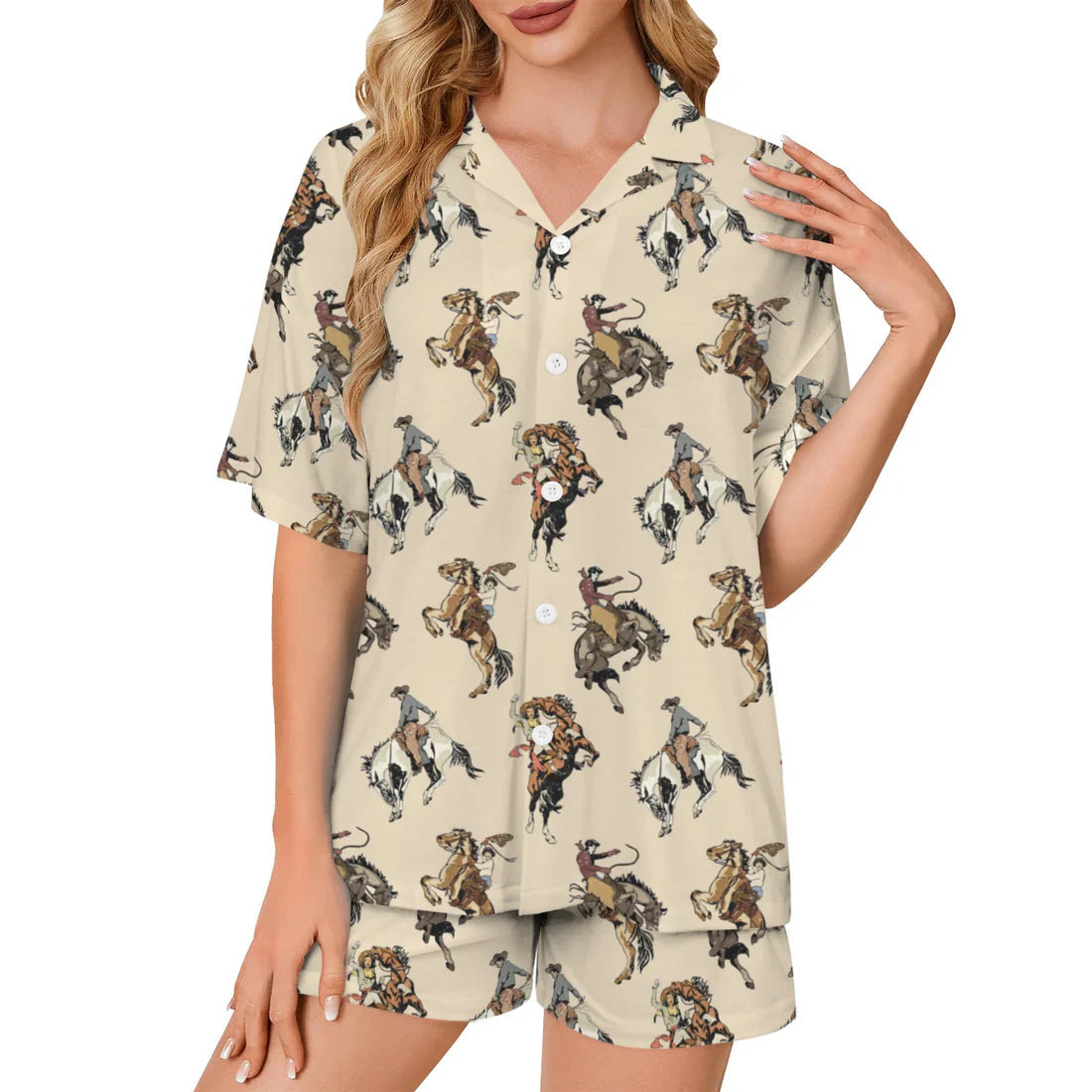 Baha Ranch Vintage Cowgirl Women's Pajamas Made in America Baha Ranch Western Wear