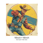Baha Ranch Rodeo Cowboy Velvety Soft Pillow Case Made in America Baha Ranch Western Wear