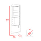 Seattle Bar Cabinet, Eight Bottle Cubbies, Two Large Open Shelves