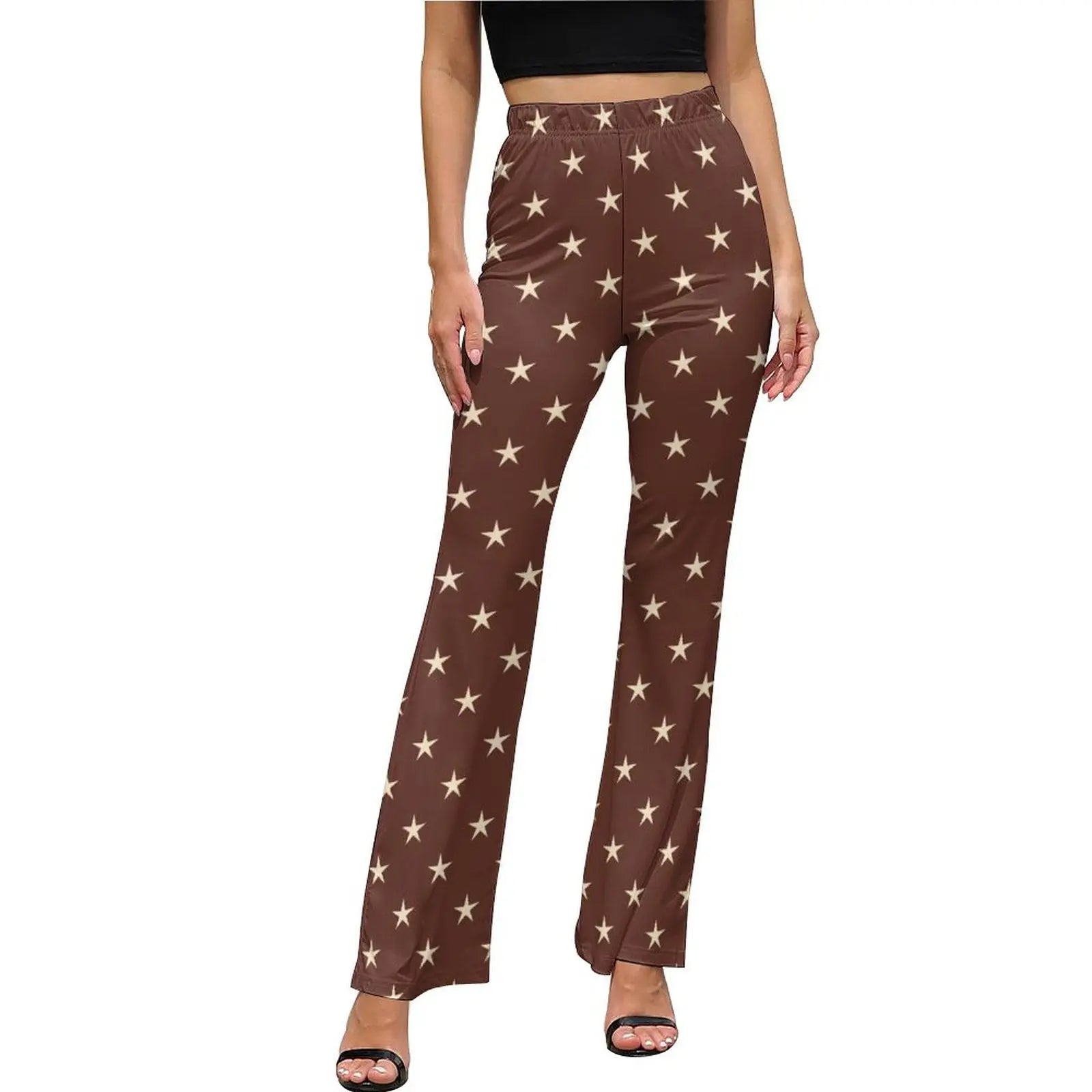 Baha Ranch Star Print Flare Pants Baha Ranch Western Wear