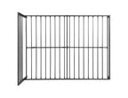 Queen Size Metal Bed Frame with Headboard Charcoal Grey