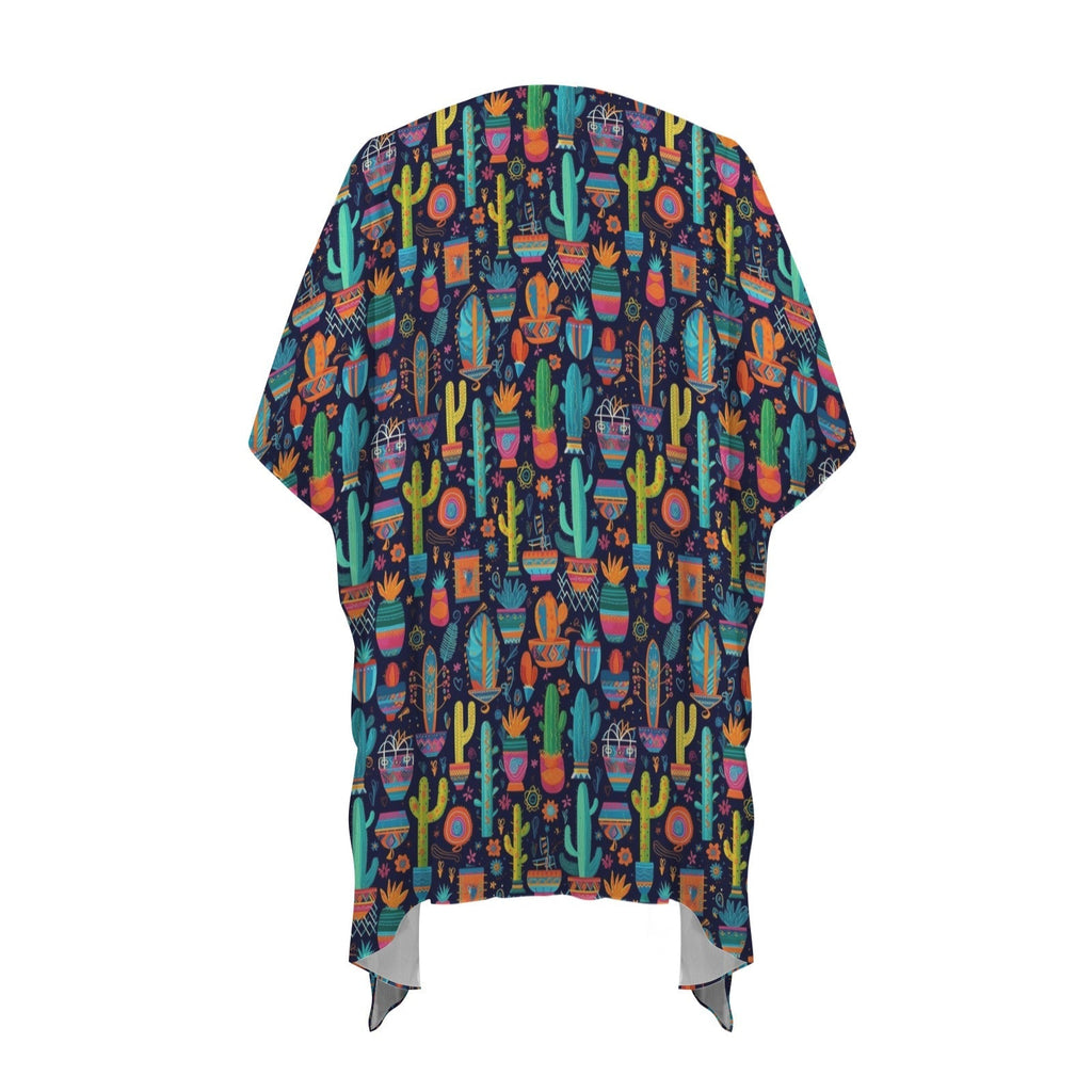 Baha Ranch Crazy Cactus Lady Duster Kimono Coverup Baha Ranch Western Wear