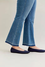 Judy Blue Full Size Mid Rise Slim Bootcut Tummy Control Release Hem Jeans Plus Size