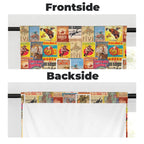 Vintage Rodeo Window Curtain 28"x40" (2-Piece) Made in America Baha Ranch Western Wear