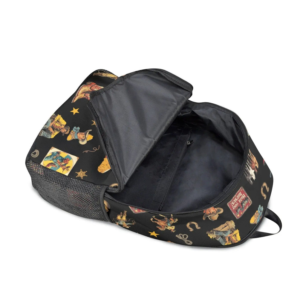 Vintage Cowboy Collage Western Backpack Baha Ranch Western Wear