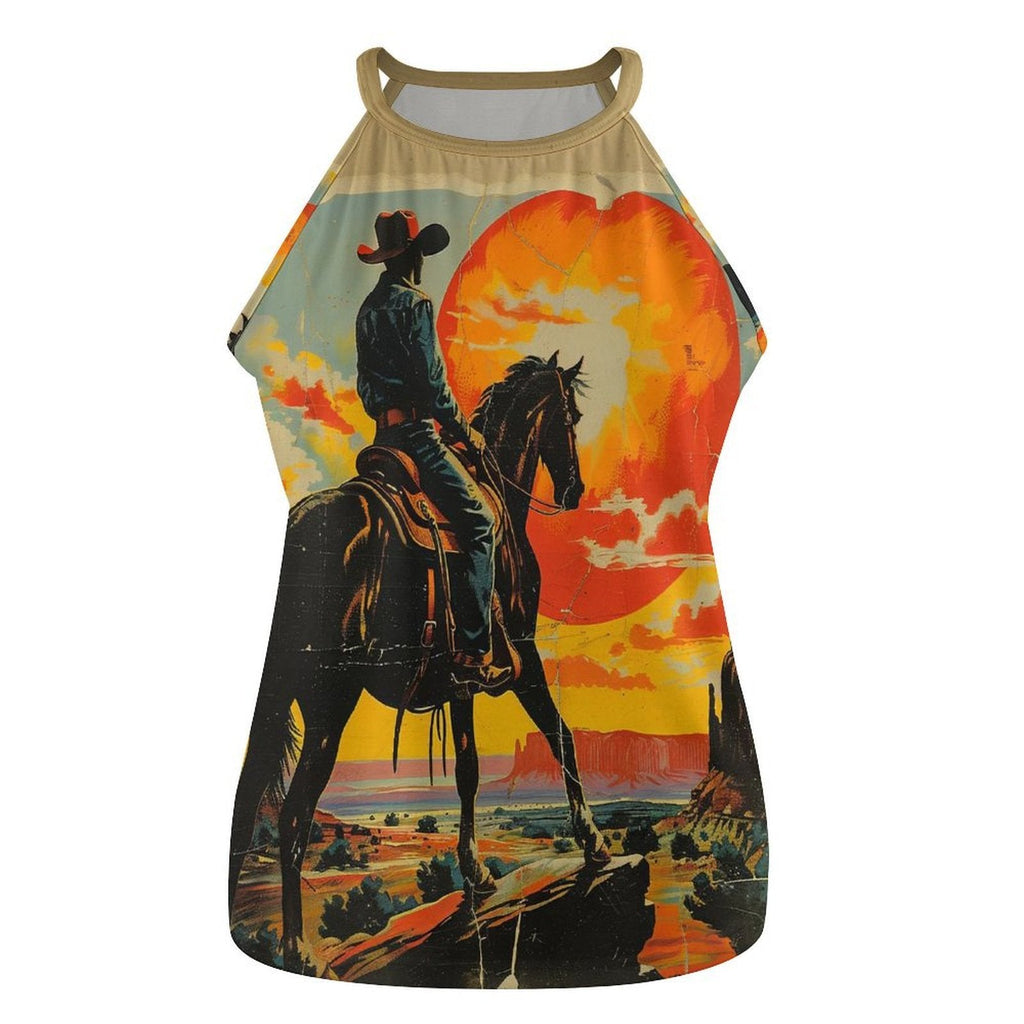 Baha Ranch Sunset Cowboy Tank Top Baha Ranch Western Wear