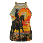 Baha Ranch Sunset Cowboy Tank Top Baha Ranch Western Wear