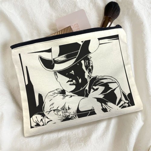 Baha Ranch Black White Cowboy Cosmetic Bag Pack of 5 Made in America Baha Ranch Western Wear