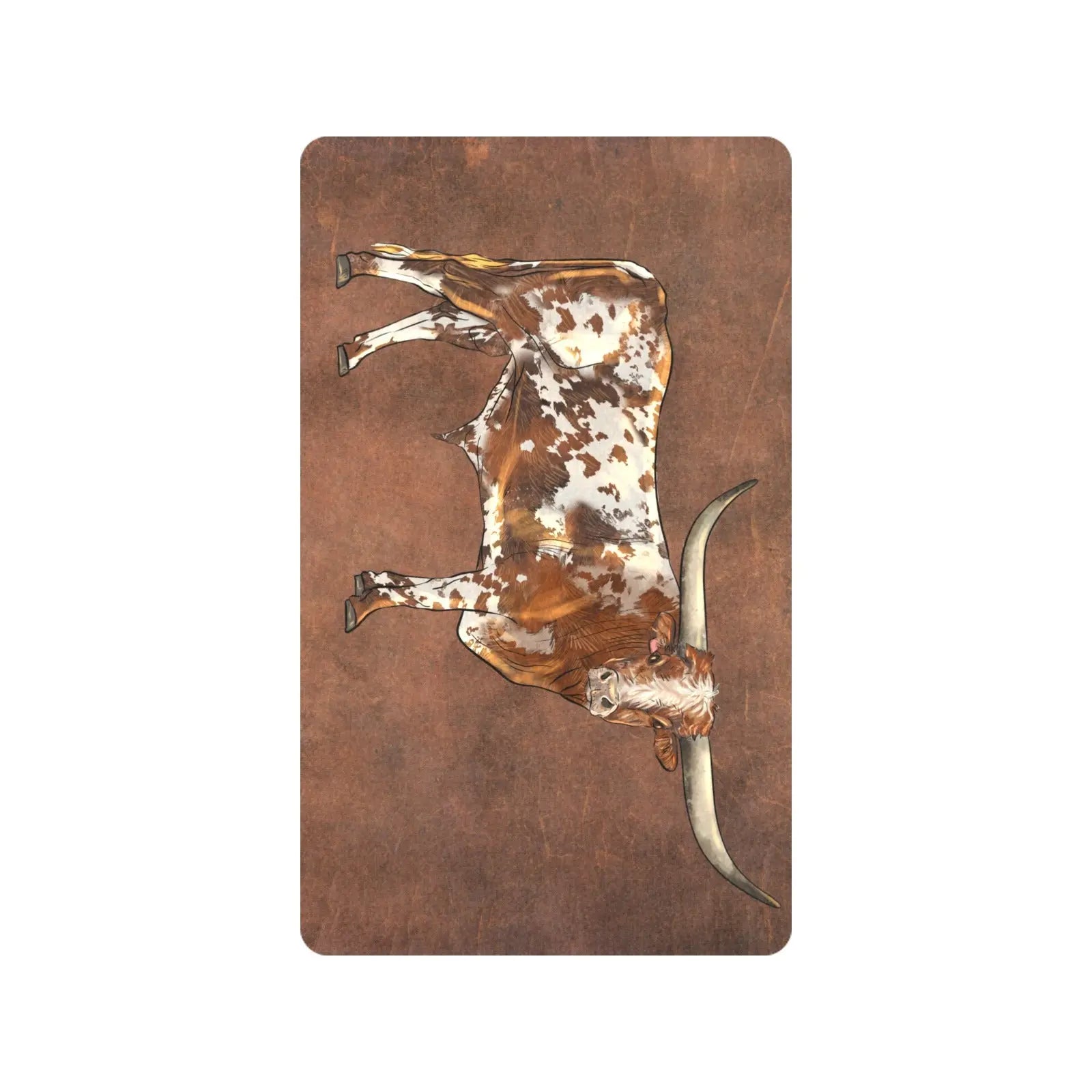Longhorn Western Floor Mat 30" x 18" Made in America Baha Ranch Western Wear