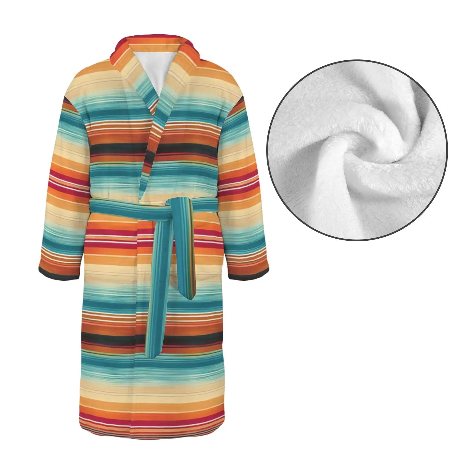 Baha Ranch Southwestern Serape Men's Bath Robe Baha Ranch Western Wear