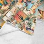 Baha Ranch Colores De Mexico Pictures of the Southwest 60" x 80" Throw Blanket Made In America Baha Ranch Western Wear