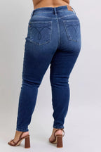 Judy Blue Full Size Washed Thermal Skinny Jeans Plus Size
