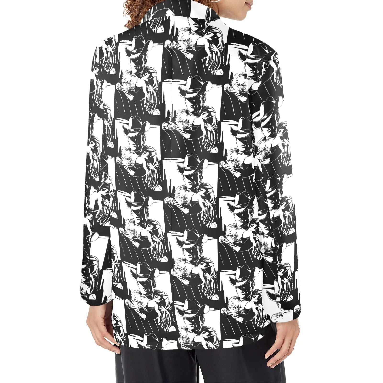 Baha Ranch Black White Cowboy Women's Western Blazer Baha Ranch Western Wear