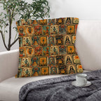 Colores de Mexico Dia de los Muertes Pillow Case Made in America Baha Ranch Western Wear
