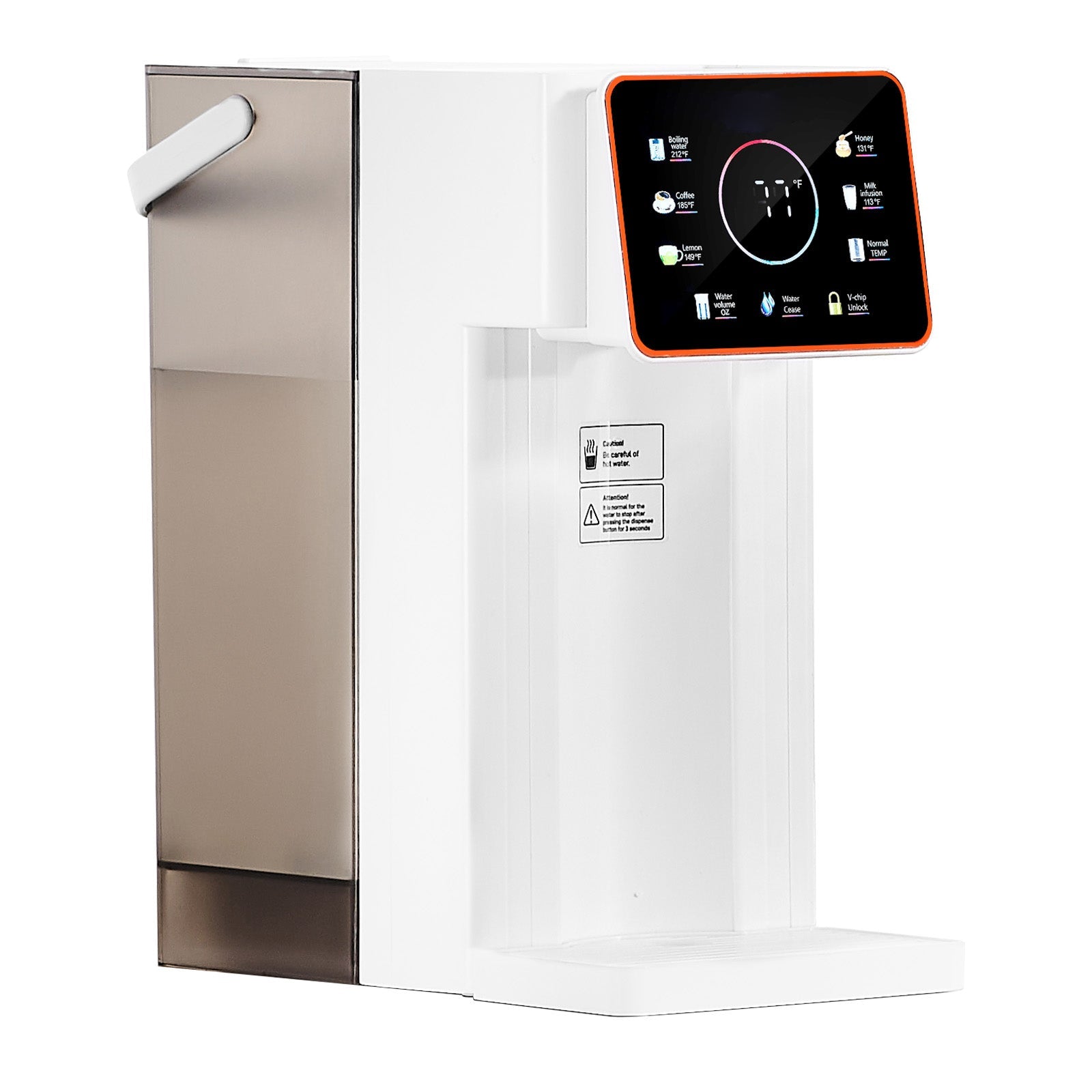 Countertop Instant Hot Water Dispenser with 6 Temps 7 Volumes 101oz Tank