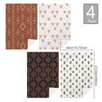 Baha Ranch Highlands Southwest Set of 4 Kitchen Dish Towels Made in America Baha Ranch Western Wear