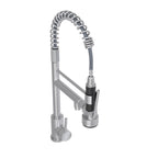 Bothwa Home CUPC Certified 19' Single Handle Kitchen Faucet ( Brushed Nickel Finish)