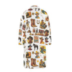 Cowboy Collage Western Men's Bath Robe Baha Ranch Western Wear