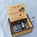 Painted music box creative gift decoration