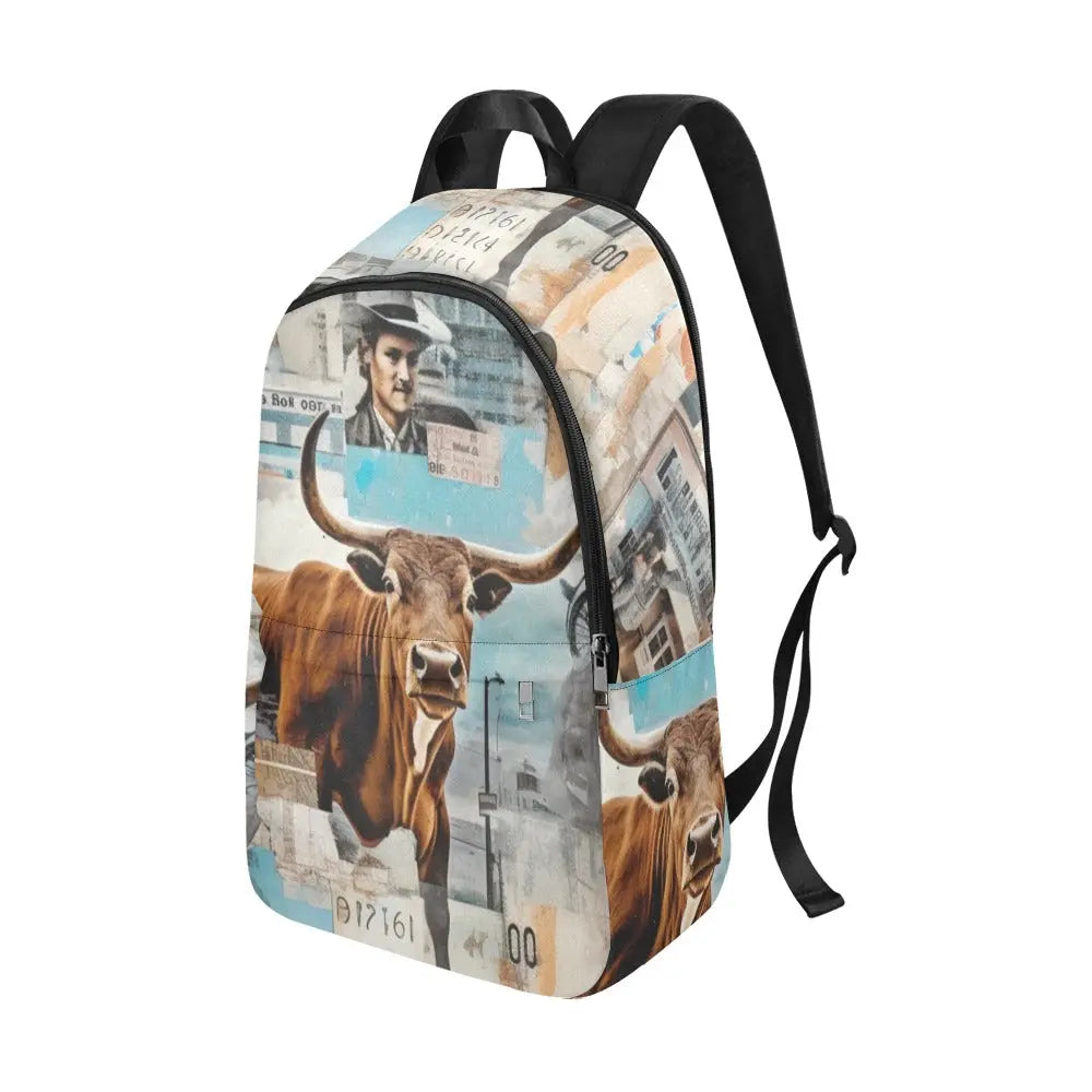 Vintage Bull Collage Western Backpack Baha Ranch Western Wear