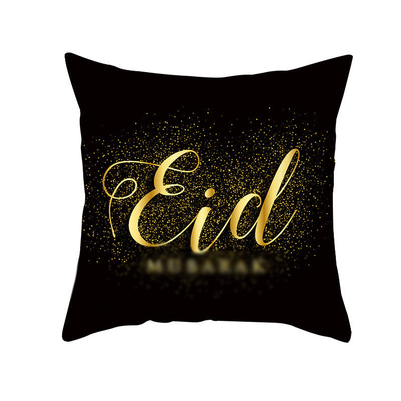 Home Fashion National Style Peach Skin Velvet Printed Cushion Cover