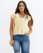 Sunshine Stripe Top Downeast