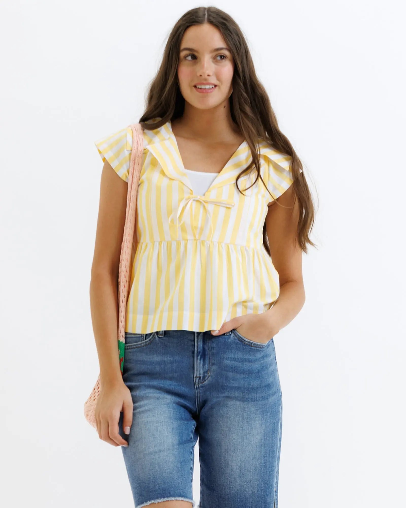 Sunshine Stripe Top Downeast