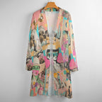 Baha Ranch Retro Pop Western Collage Lightweight Cardigan Baha Ranch Western Wear