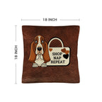 Baha Ranch Basset Hound Shop Nap Repeat Pillow Case Made in America Baha Ranch Western Wear