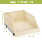 Pull Out Cabinet Organizer High Drawer 16½' W x 21' D Hard Close Wood Slide Out Shelves Cabinet Storage and Organizer with Full Extension Rail Slides Pull Out Drawer for Kitchens Cabinet Pantry