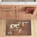 Longhorn Western Kitchen Floor Mat 32" x 20" Made in America Baha Ranch Western Wear