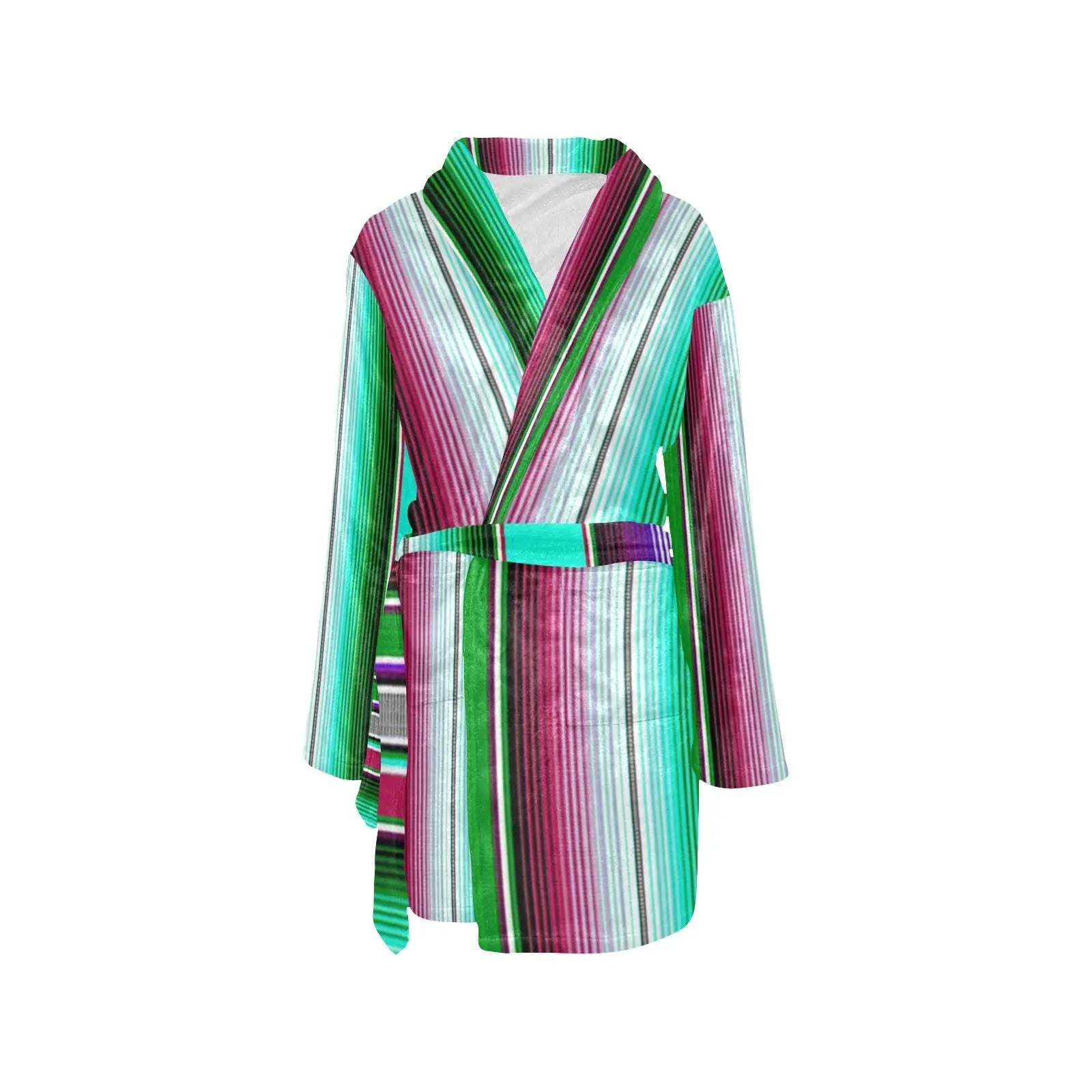 Turquoise Serape Women's Western Bath Robe Baha Ranch Western Wear