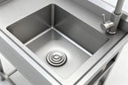 Stainless Steel Utility Sink, Freestanding Sink 2