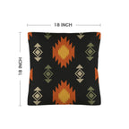 Black Aztec Pillow Case Made in America Baha Ranch Western Wear