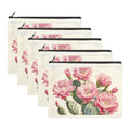 Cactus Flower Cosmetic Bag Pack of 5 Made in America Baha Ranch Western Wear