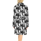 Baha Ranch Black White Cowboy Bath Robe Baha Ranch Western Wear