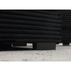 Oversized Two-Piece  Couches,  L Shaped Sofa, Corduroy, Right Chaise Daybed,with Armrests,Eight Throw Pillows,Corner Sofa,Easy To Assemble,  Black