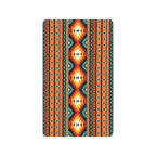 Orange Aztec Floor Mat 30" x 18" Made in America Baha Ranch Western Wear