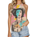 Baha Ranch Turquoise View Retro Pop Western Tank Top Baha Ranch Western Wear