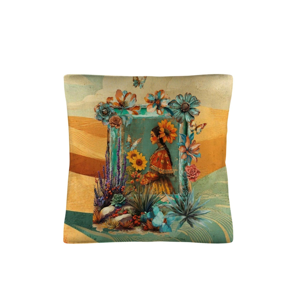 Colores de Mexico Fantasia Throw Pillow Case 18x18inch Made In America Baha Ranch Western Wear