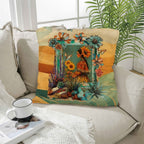 Colores de Mexico Fantasia Throw Pillow Case 18x18inch Made In America Baha Ranch Western Wear