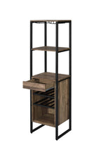 Narik Weathered Oak Finish Wine Rack