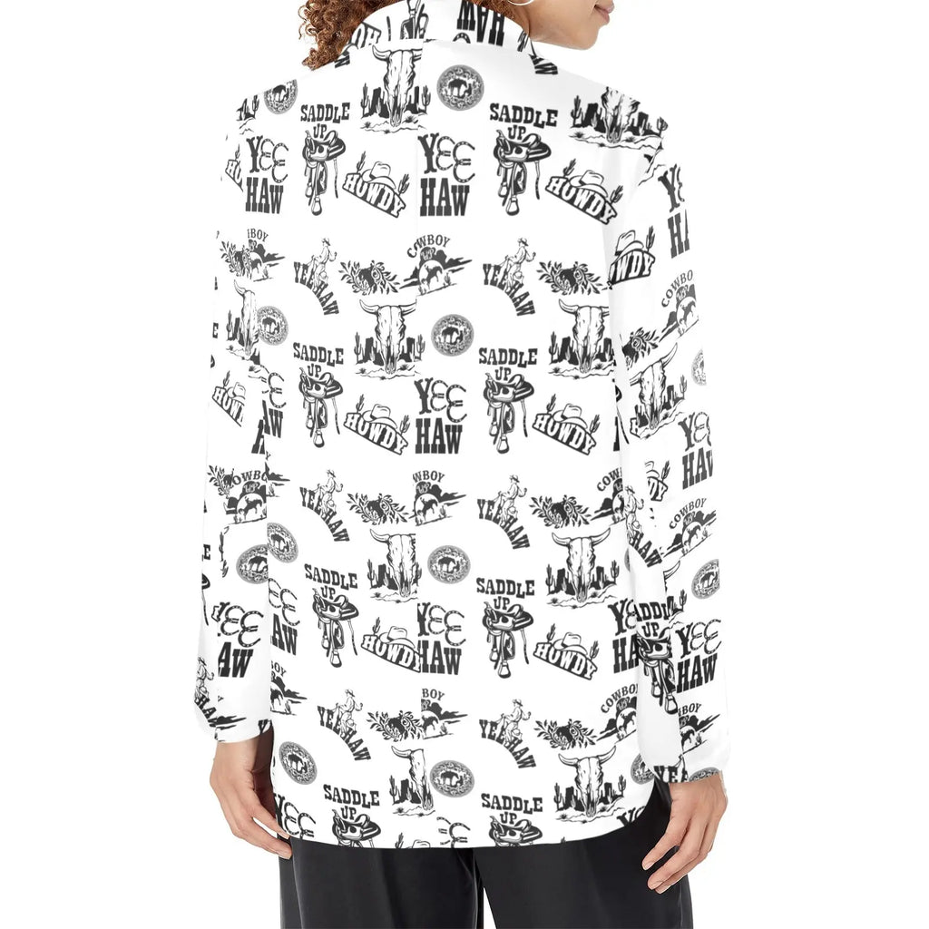 Baha Ranch Cowboy Print Women's Western Blazer Baha Ranch Western Wear