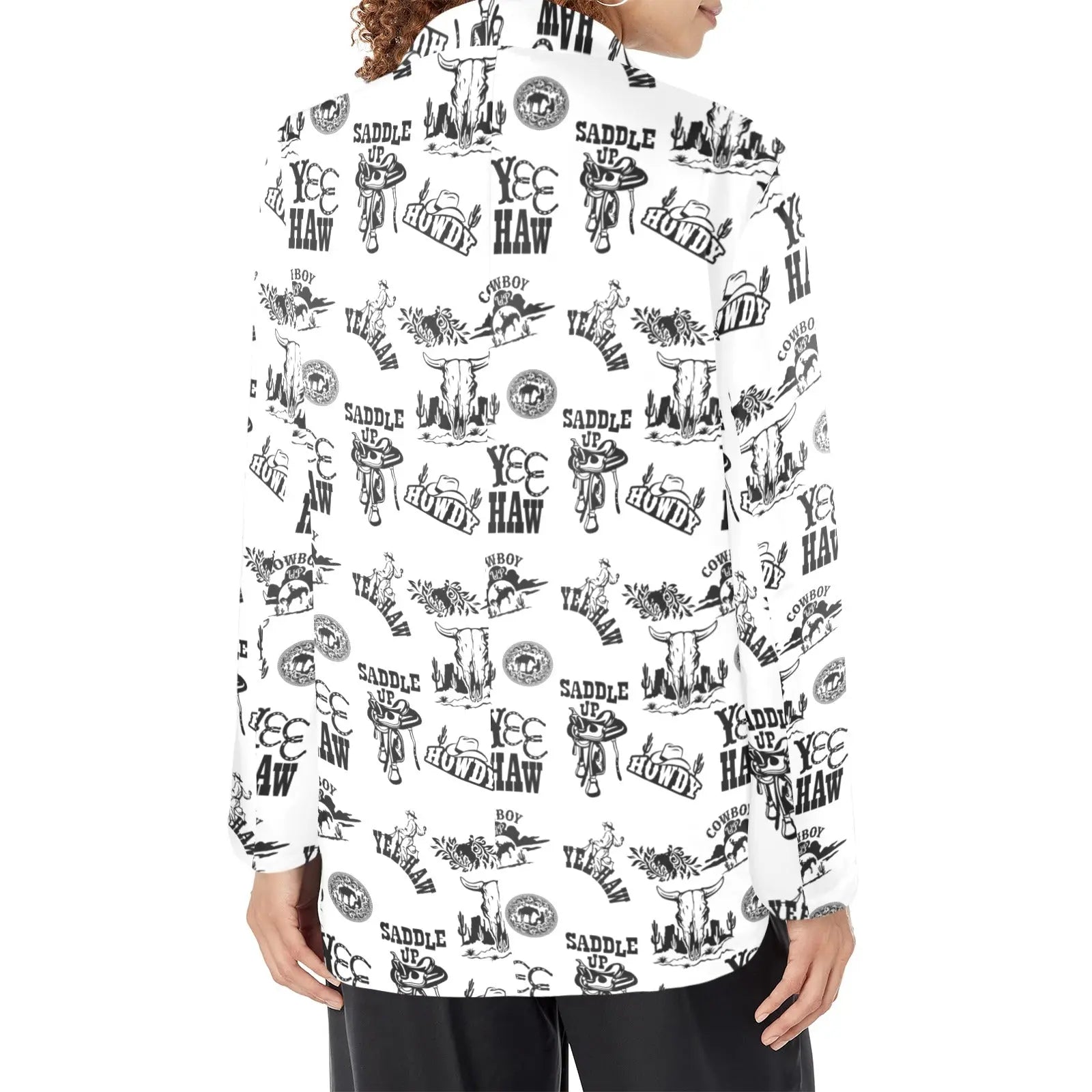 Baha Ranch Cowboy Print Women's Western Blazer Baha Ranch Western Wear